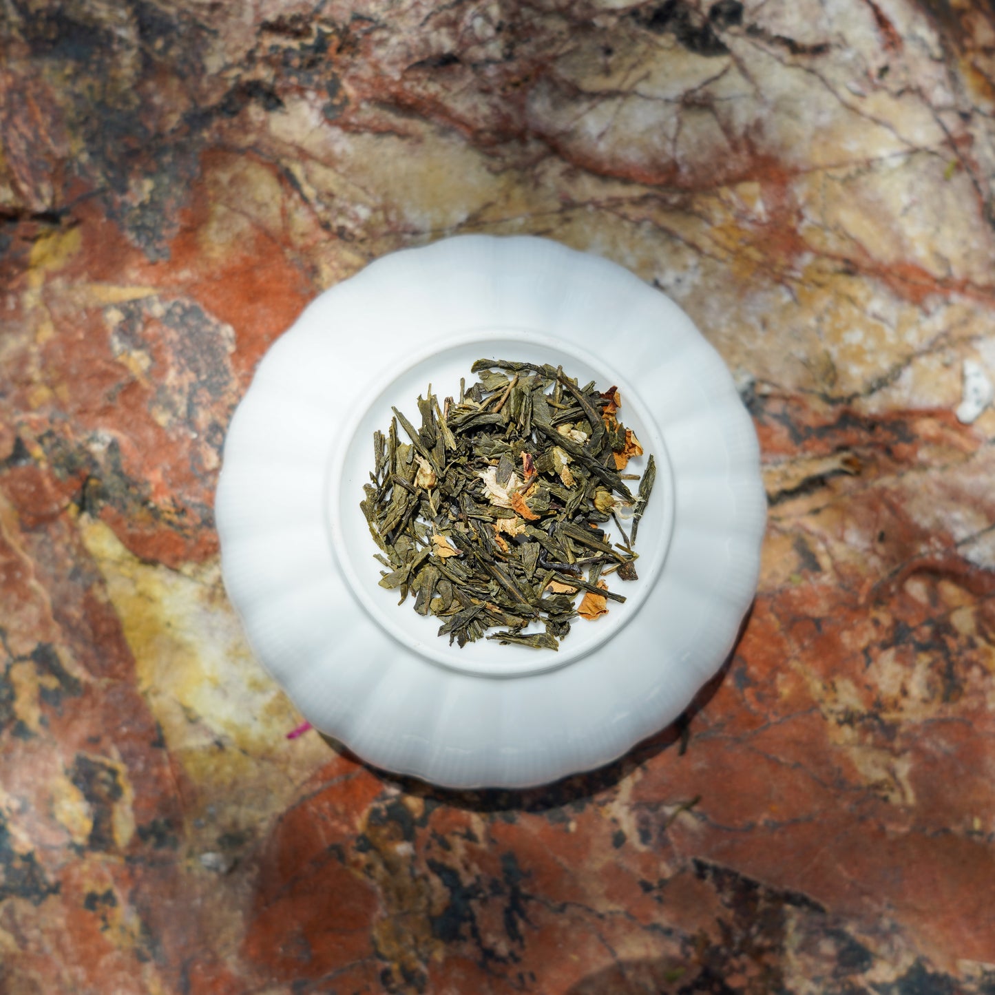 Verdant Blossom | Organic Green Tea, Marigold Flowers, Turkish Pears
