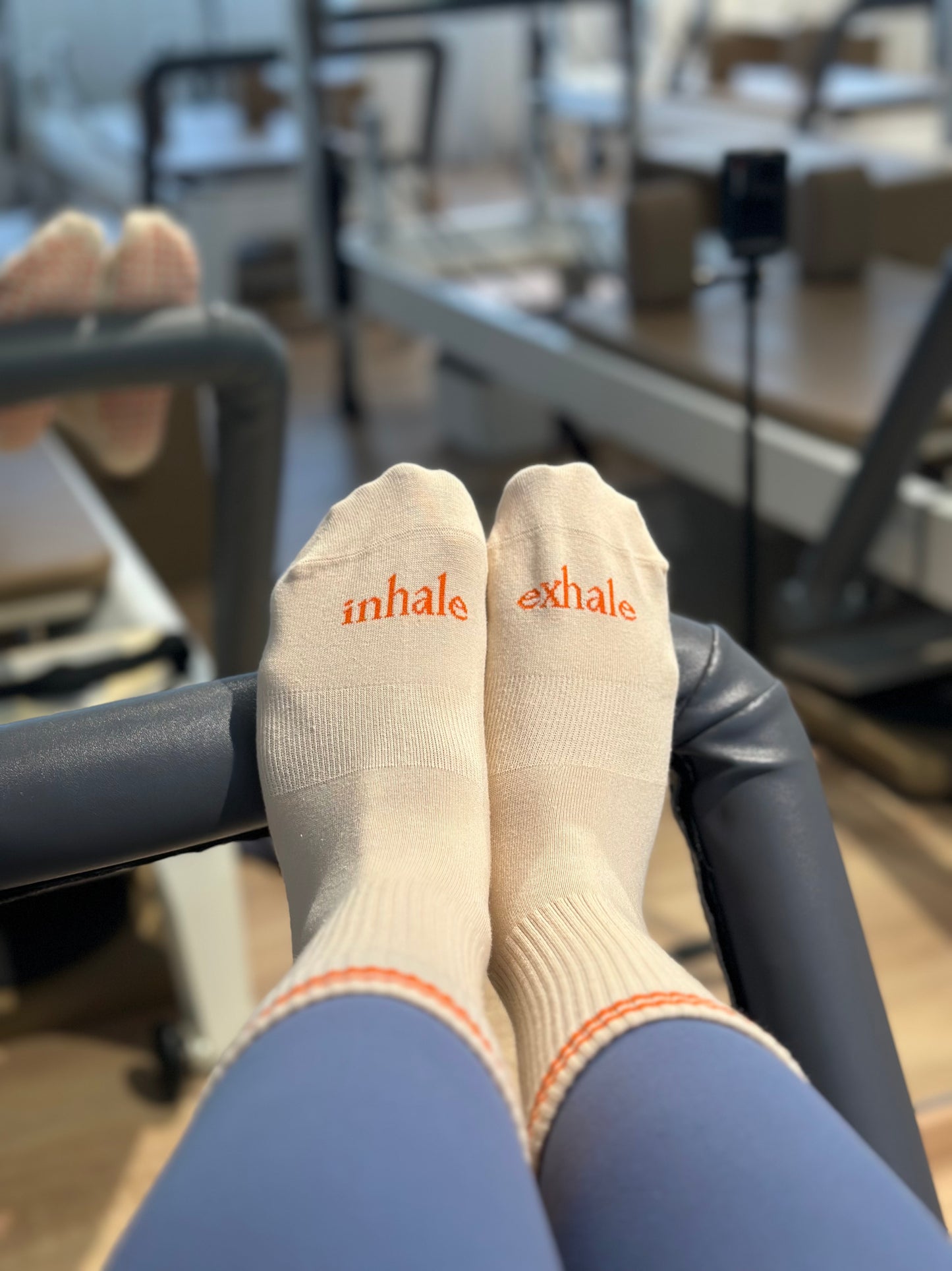 Inhale/Exhale Grip Socks